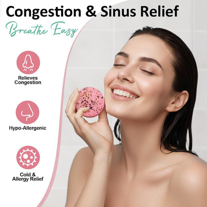 Shower Steamers Aromatherapy Birthday Gifts for Women - 8 Pack Shower Bombs with Natural Essential Oils, Self Care Relaxation Home Spa, Basket Stuffers White Elephant Gifts for Women Mom Wife Teens