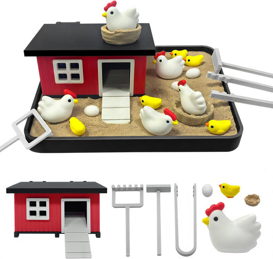 Mini Turtle Sandbox Zen Garden for Desk, Desktop Turtle Sand Box with Lid Zen Garden Kit, Funny Desk Decor Accessories for Work, Birthday Gift for Coworkers, Friends