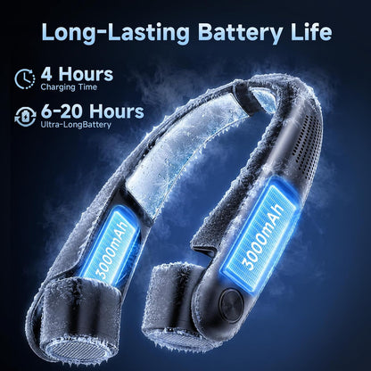 Portable Neck Fan with Cooling Plates, Neck Air Conditioner 100 Speed