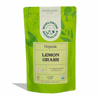 Worldwide Botanicals Organic Lemon Balm Tea, 1Lb - Loose Leaf Premium Herbal Tea | 100% Pure Lemon Balm Leaves | For Stress Relief and Good Digestion | Kosher