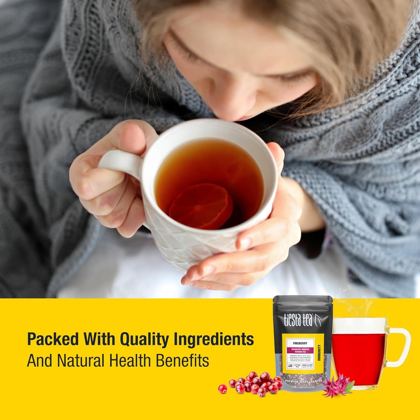 Tiesta Tea - 8 Herbal & Rooibos Sampler Dry Flight Set, Loose Leaf, No Caffeine, Makes Hot and Iced, Assorted Tea Sets with Herbal, Chai, Fruit Blends & More, 8 Resealable Sample Pouches