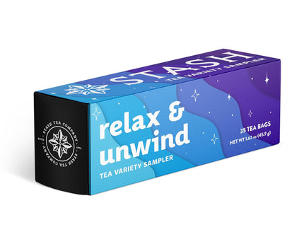 Stash Tea Soothing Herbal Tea 6 Flavor Variety Pack, 6 Boxes With 18-20 Tea Bags Each