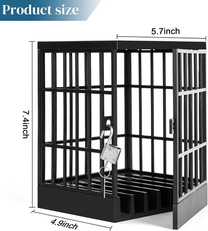 Gemaxvoled Cell Phone Jail-Phone Cage with Lock and Key, Phone Lock Box, Cell Phone Locker for Classroom/Family