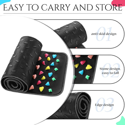 TrelaCo Foot Massage Mat Reflexology Walk Stone Road Foot Massage Acupoint Mat for Acupressure Relaxes for Long Sitting Elderly Students and Office Workers (13.78 x 13.78 Inches)