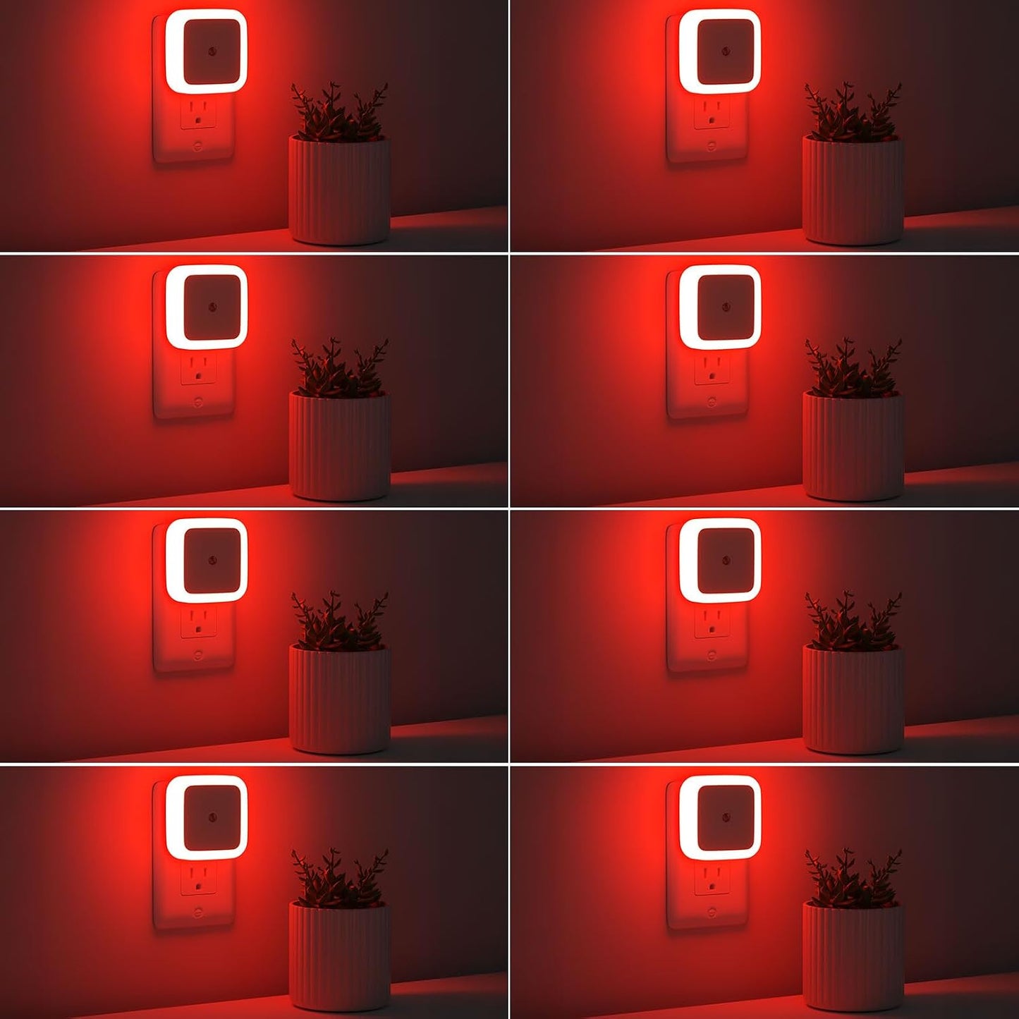 Sujeet Night Light, Night Lights Plug into Wall 8-Pack, Nightlight Plug in Night Light, Dusk to Dawn Night Lamp Led (Warm White)