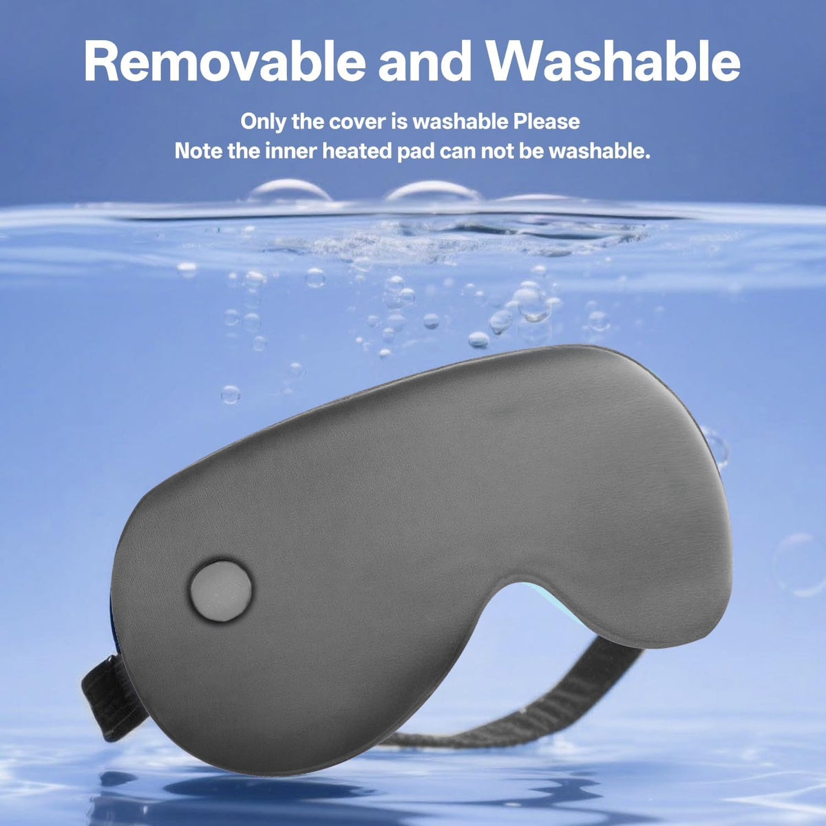 Cordless Heated Eye Mask for Dry Eyes, Electric Warm Compress for Fast Eye Relief, Rechargeable USB Heat Relax Mask for Sleep, Blepharitis & Stye Relief