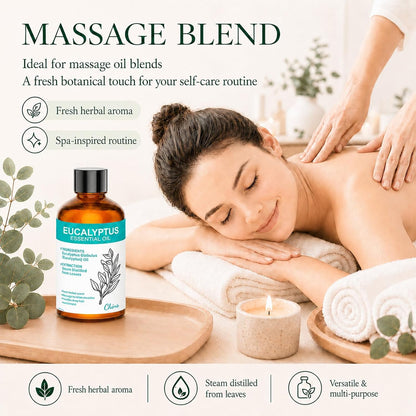 Lavender Essential Oil 3.38 fl oz (100ml), Lavender Oil for Home & Daily Use, for Women & Men, Suitable for Diffuser, Bath & DIY, Large Size for Long-Lasting & Versatile Use
