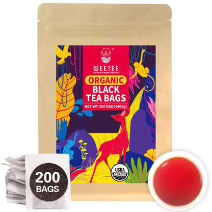 WT WEETEE Organic Dandelion Root Tea Bags, Pure Raw Dandelion Root 100 Count, Earthy & Refreshing Herbal Tea