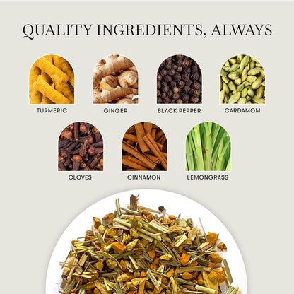 Luxmi Estates Turmeric Time-Out Herbal Tea 25 Tea Bags (50g) Pack