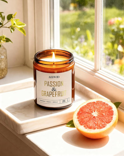 AOOVOO Scented Candles - 4PC Candle Set, 36 oz Soy Candles