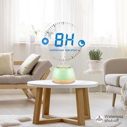 300ML Essential Oil Diffuser, Remote Control Ultrasonic Aromatherapy Oil Diffusers Cool Mist Humidifier, Waterless Auto-Off and 7 LED Light Colors for Bedroom, Yoga, SPA, Baby