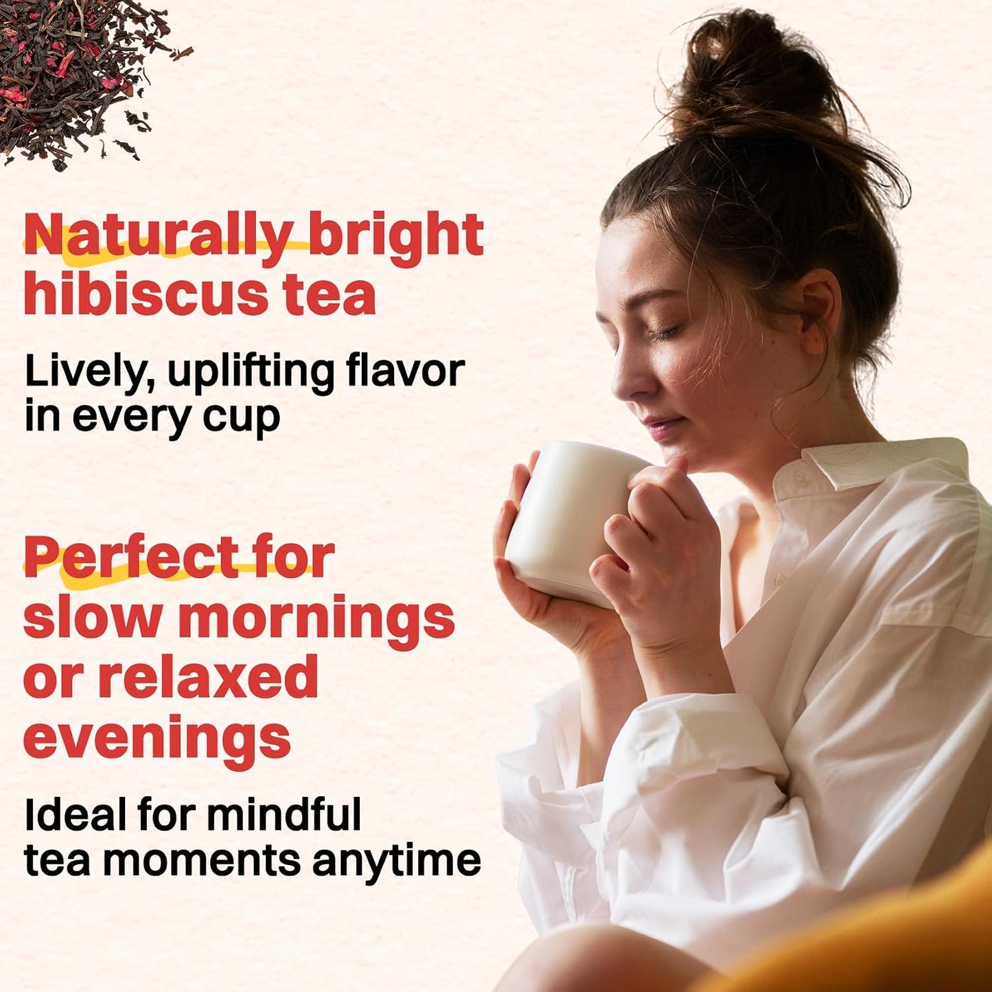 Hiihone Lemon Balm Tea Bags 20 Count – Pure & Natural Lemon Balm Tea, Caffeine-Free Herbal Tea, Calming & Soothing, Non-GMO, Fresh Citrusy Flavor