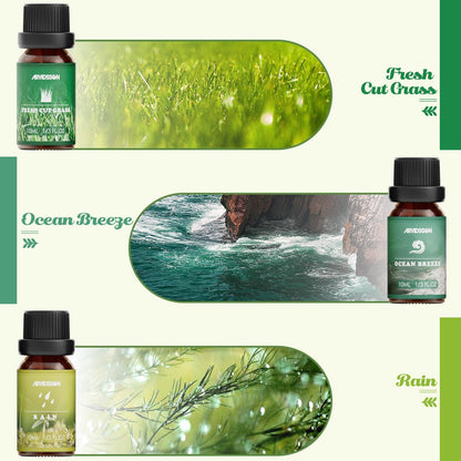 ARVIDSSON Floral Essential Oils Set, Natural Flower Essential Oil Gift for Women - Rose, Gardenia, Cherry Blossom, Honeysuckle, Lilac, Blue Lotus, Scented Oil for Diffuser, Valentines Day Gift for Her