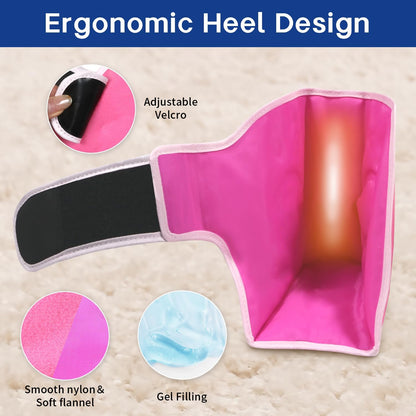 Ankle Ice Pack Wrap for Heel Swelling Pain Relief Reusable Gel Hot Cold Compress for Achilles Tendonitis Plantar Fasciitis, Post-Surgery, Sports Injury(1pcs,Blue)