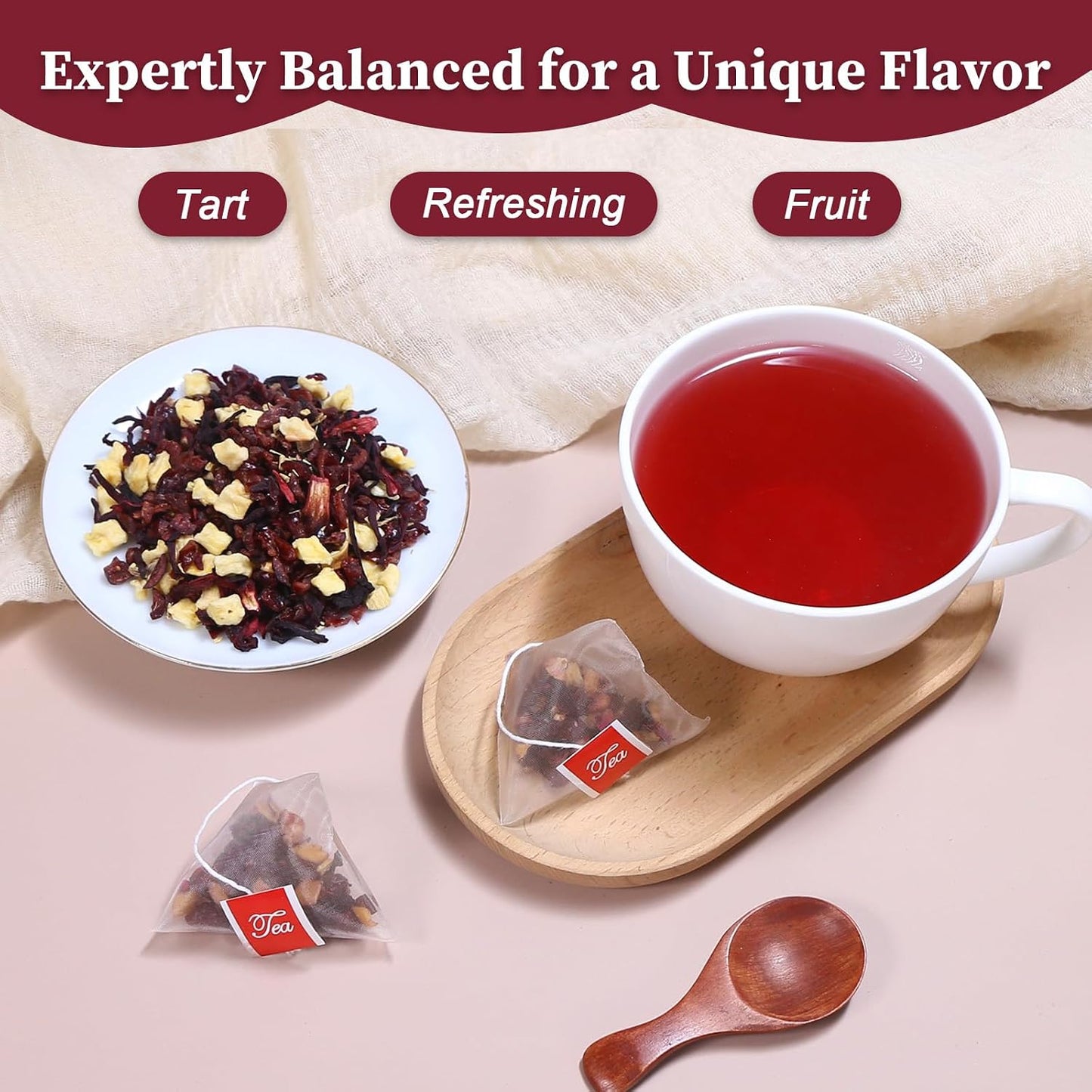 FullChea - Rooibos Tea Bags, 60 Counts - Premium South African Natural Rooibos - Non-GMO - Caffeine-Free - Antioxidant-Rich & Supports Digestion