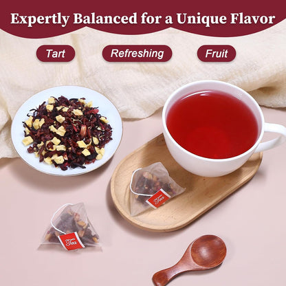 FullChea - Rooibos Tea Bags, 60 Counts - Premium South African Natural Rooibos - Non-GMO - Caffeine-Free - Antioxidant-Rich & Supports Digestion