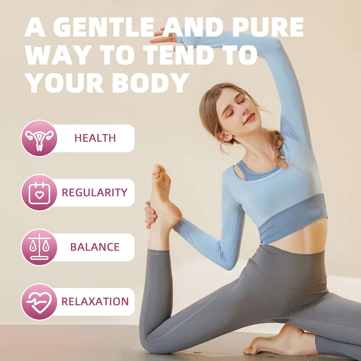 Jiaoming Hormone Balance Herbal Tea for Women Regulate Healthy Cycle, With Natural Peppermint,Ginger,Raspberry,Nettle Leaves, Female Care Support