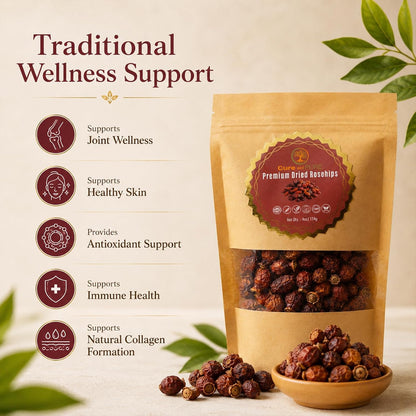 Cure wid Pure Dried Rose Hips 4oz RoseHip Tea Rich in Vitamin C