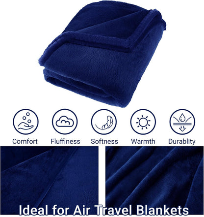 Compact Travel Blanket for Airplane, Premium Soft 2-in-1 Blanket with Pillowcase and Carry Bag, Lightweight Travel Essentials with Luggage Sleeve and Backpack Clip, Mint Green