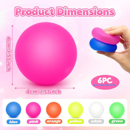 3pc Stress Balls for Adults, Squishy Ball Sensory Textured Memory Gel Fidget Toys for Kids/Adults Hand Exercises, Valentines Day Party Favors Anxiety Relief Squeeze Ball(1.80“)