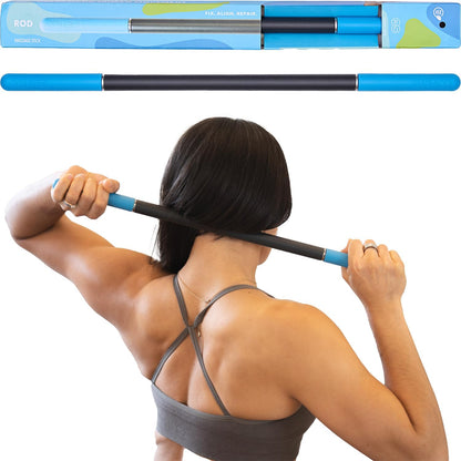 RAD 2-in-1 Muscle Flushing Kit – Includes Exercise Foam Roller & Massage Roller Stick – Deep Tissue Myofascial Release, Muscle Recovery Tools for Mobility & Performance