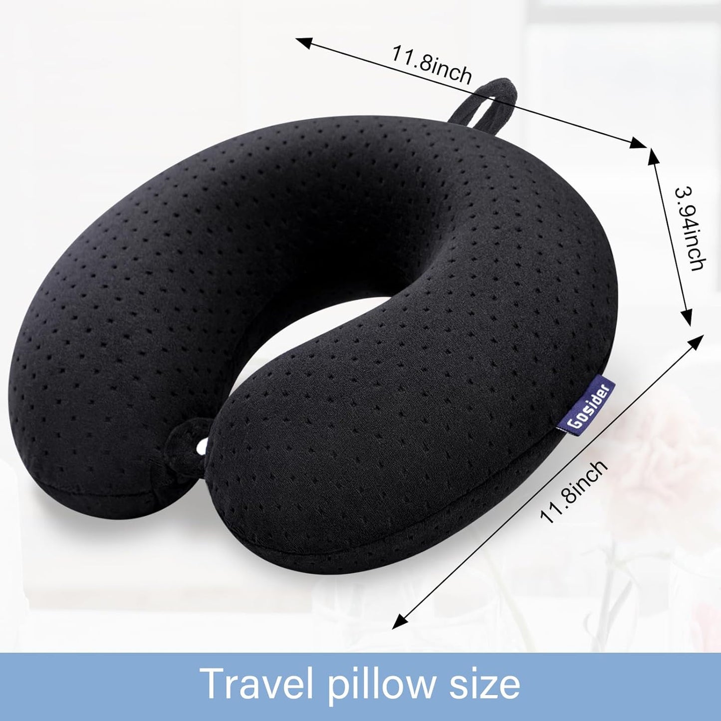 Neck Pillows for Sleeping Travel Pink Travel Pillow Comfortable U Shape Memory Foam Pillows Neck and Head Support Portable Travel Neck Pillow Suitable for Planes, Trains, Self-Driving Cars