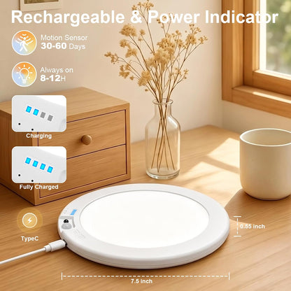 2Pack Rechargeable Magnetic Ceiling Light/Shower Light with Remote