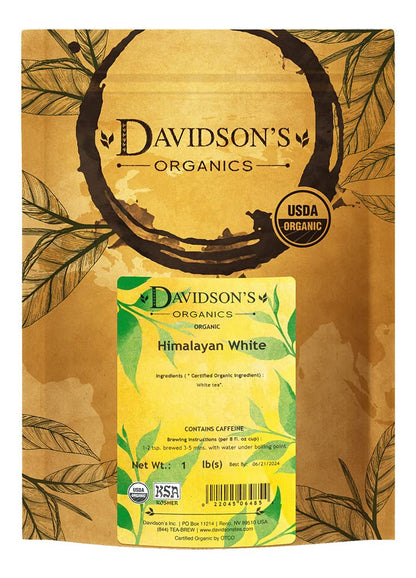 Davidson's Organics, Himalayan White, Loose Leaf Tea, 16-Ounce Bag