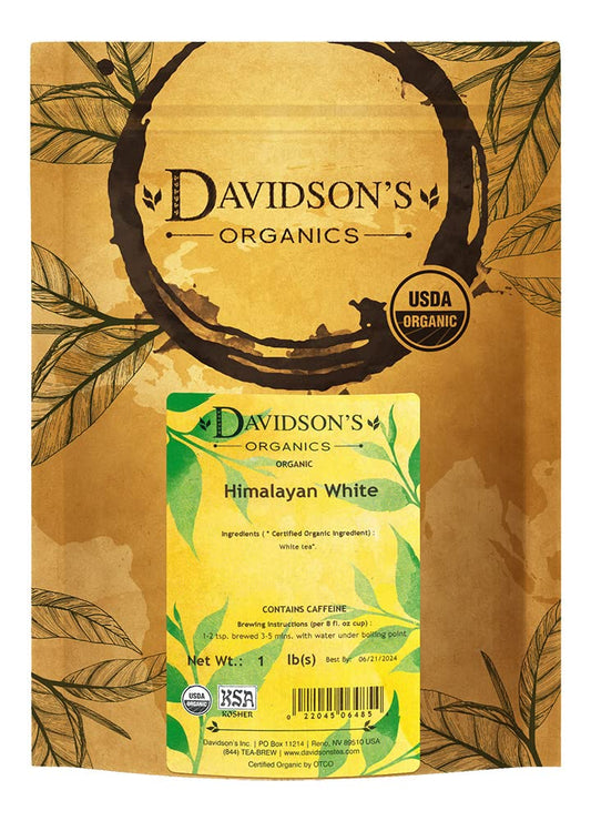 Davidson's Organics, Himalayan White, Loose Leaf Tea, 16-Ounce Bag