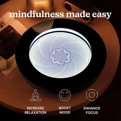 Homedics Drift 11” Sandscape – Version 2.0 with Updated Connected Experience, Smart Wi-Fi Zen Table Décor, LED Ambient Light, Modern Sand Art for Relaxation & Mindfulness, Home & Office Calm Décor