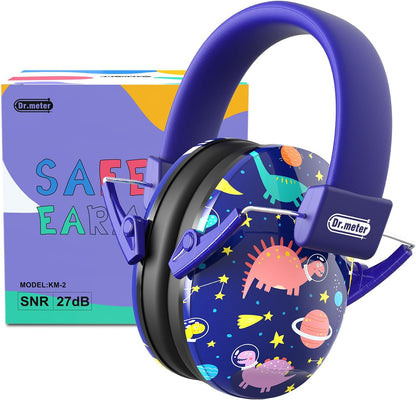 Dr.meter Ear Muffs for Noise Reduction: 27.4SNR Noise Cancelling Headphones for Kids Adults, EM100 Adjustable Hearing Protection Earmuffs for Monster Jam, Autism Sensory, Concerts, Fireworks