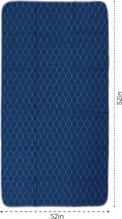 Epica Bed Pads Washable Waterproof - 34"x52" (2 Pack) Incontinence Bed Pads for Adults, Mattress pad to Protect Bed from Stains, Large Bed wetting Pads for Home & Hospital Use (500 Washes)