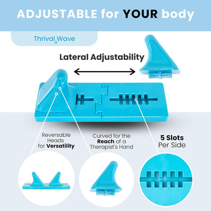 Thrival Arch Back Stretcher - Psoas Muscle Release Tool App for Hip Flexor, Back, Glute, Iliacus, and Neck - Spine Decompressor, Trigger Point, and Myofascial Release – Carbon Black