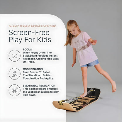 GIBBON SlackBoard, Balance Board Kids & Adults, Slackline Balance Trainer