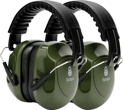 Floriogra 2 Pack 34dB Noise Canceling Headphones For Shooting, Hearing Protection Earmuffs, Ear Protection Headphones, Thickened Headband Ear Muff For Noise Reduction for Shooting, Construction,Mowing