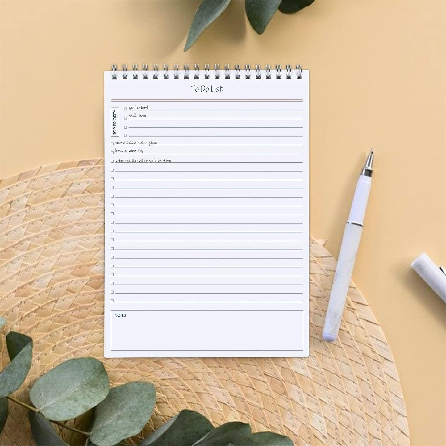 to Do List Notepad 3pcs/Set - Daily Planner Notepad Undated 60 Sheets Tear Off, 5.5" x 8.3" Planning Pad Checklist Productivity Note Pad for Work and Personal Organized
