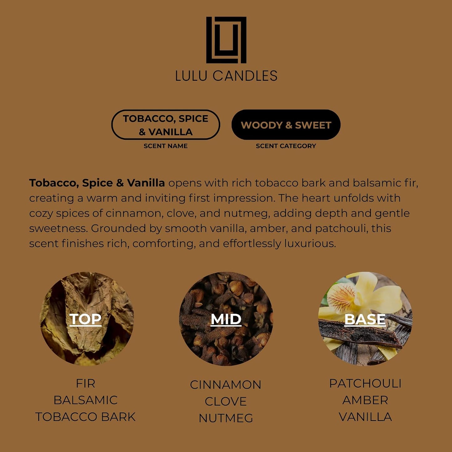 Lulu Candles | Jasmine, Oud & Sandalwood | Luxury Scented Soy Jar Candle | Hand Poured in The USA | Highly Scented & Long Lasting (9 Oz.)