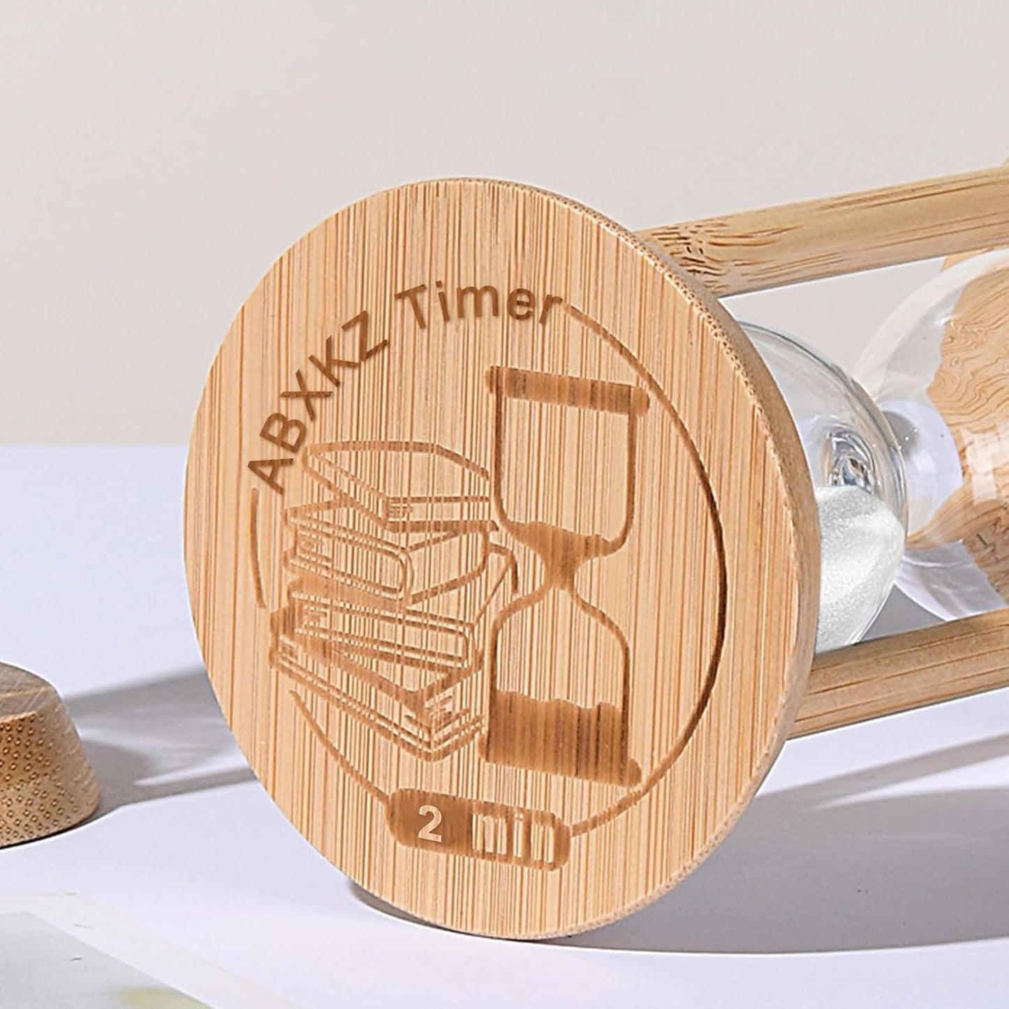 60 Minute Sand Timer, 60 Min Wood Small Hourglass Timer, Blue Sand Clock, One Hour Wooden Hour Glass for Classroom, Sandglass, Reloj De Arena Decorativo, Home, Office, Game, Gift