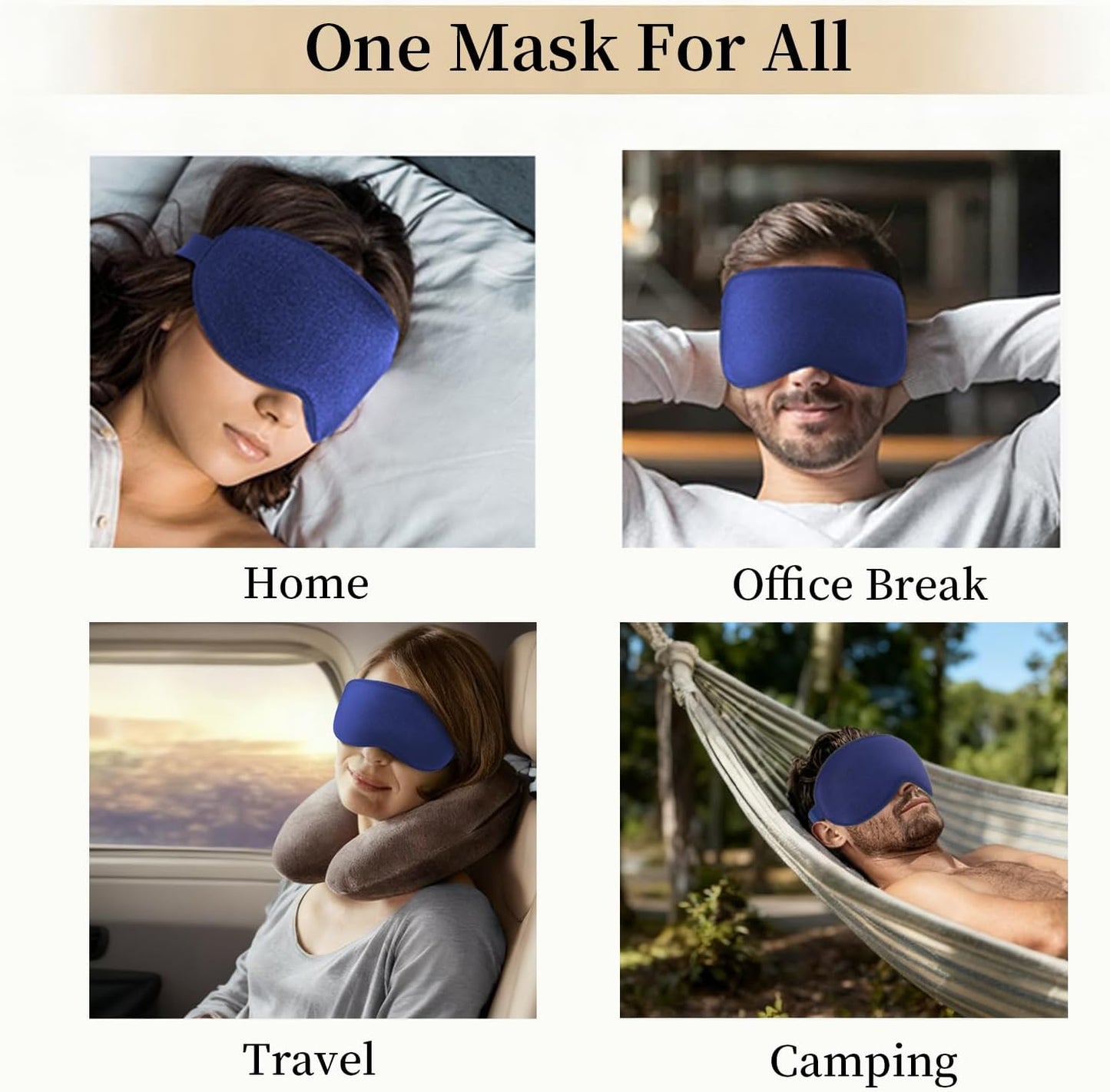 Sleep Mask for Side Sleeper Women Men,Blackout Eye Masks for Sleep,3D Contoured Sleeping Mask,Breathable Adjustable Eye Cover Blindfold with lash Extensions for Trave,Nap,Night Work,Black