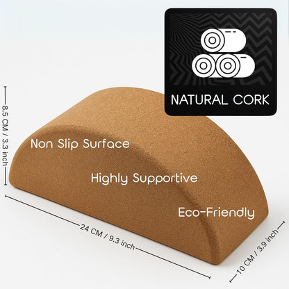 Calf Stretcher and Foot Rocker for Plantar Fasciitis | Cork Design for Muscle Stretching, Physical Therapy, Improved Flexibility