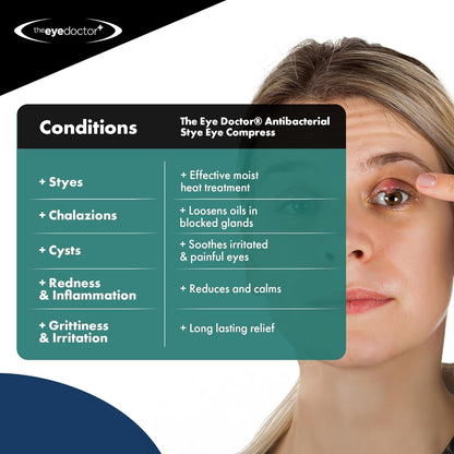The Eye Doctor Stye Relief Compress - Reusable Microwaveable Hot Single Eye Patch Mask - Treatment of Stye, Blepharitis, Dry Eye