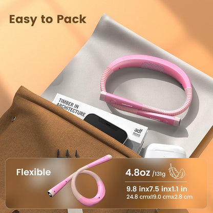 Glocusent Book Light, 3-Color & 6-Brightness Reading Light, Bendable Neck Light, 80-hr Lasting Rechargeable Book Light, Perfect Reading Lights for Books in Bed, Knitting, Repairing, Book Lovers Gifts