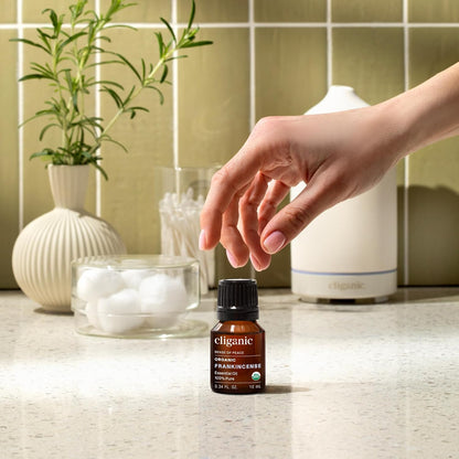 Cliganic Organic Lavender Essential Oil - 100% Pure Natural Undiluted, for Aromatherapy Diffuser | Non-GMO Verified - Colors A
