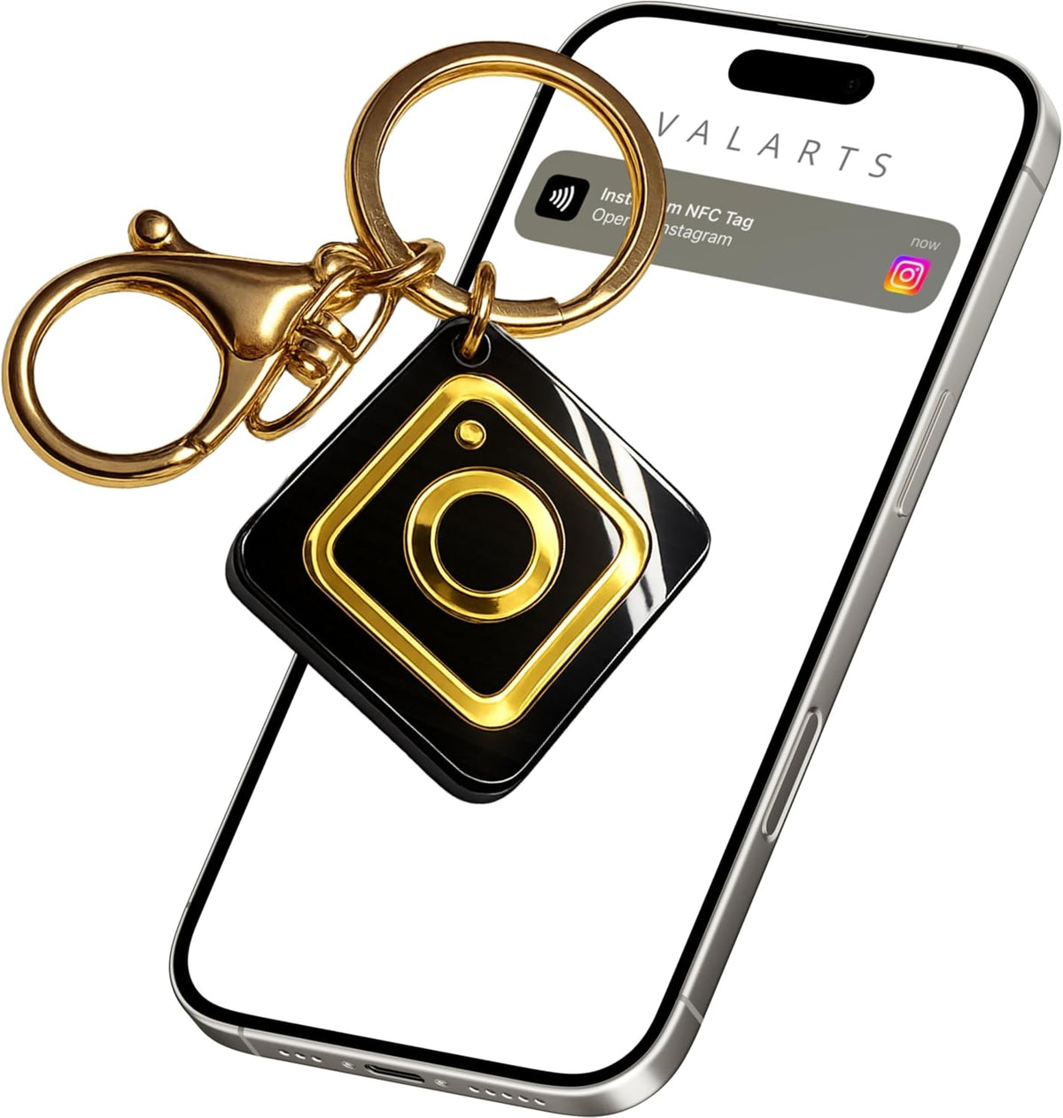 VTAG.ID NFC Digital Business Card Keychain - Tap to Share Contact & Social