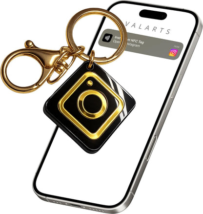 VTAG.ID NFC Digital Business Card Keychain - Tap to Share Contact & Social