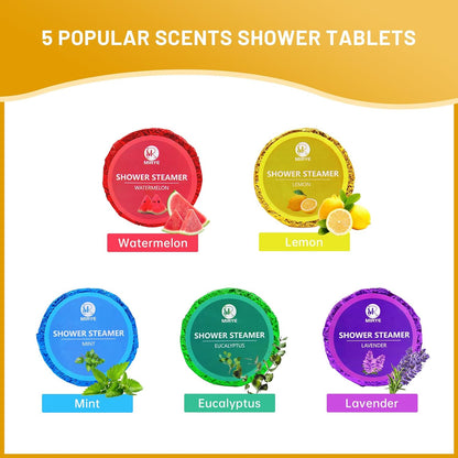 Birthday Gifts for Women, 40 PCS Shower Steamers Aromatherapy, 10 Scent Bath Bombs Organic with Natural Essential Oil, Relaxation Self Care Gifts for Women Mom Wife Sister Friend Her