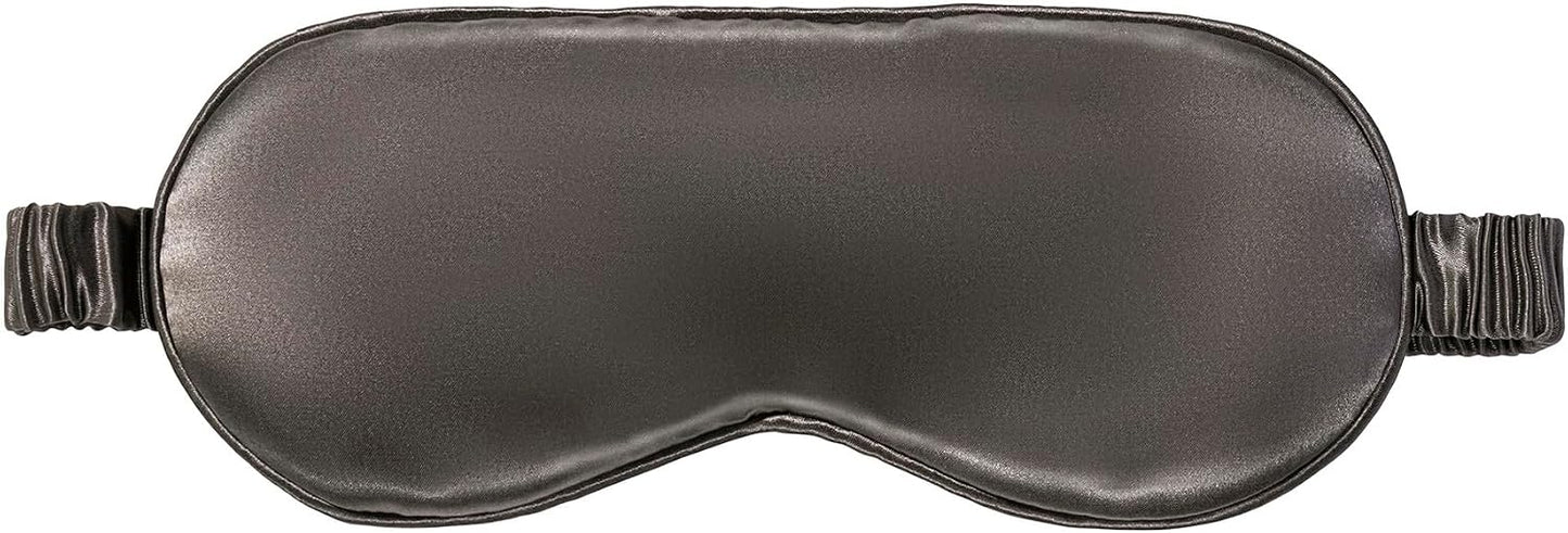 slip Pure Silk Sleep Mask - 100% Mulberry Silk, Ultra Soft & Comfortable, Blocks Light for Restful Sleep| Adjustable Strap for Perfect Fit, Gentle on Skin & Hair (Black - 1 Count Pack of 1)