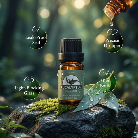 SACATR 60 Pcs Natural Essential Oil Sets,Fragrance Oil Scent (60 * 10ML)