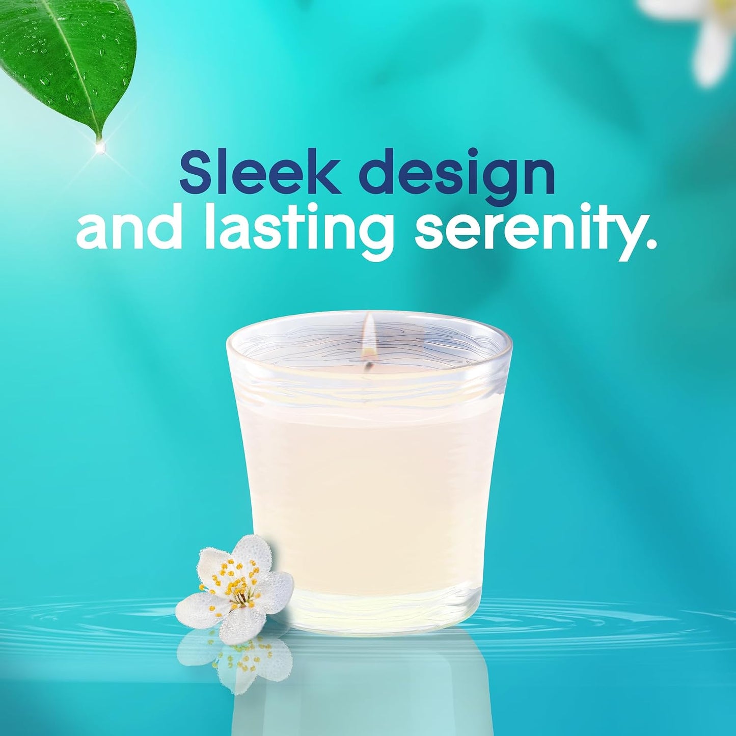 Glade 1-Wick Scented Candle Jar, Clean Linen, Air Freshener Infused with Essential Oils, 4.08 Oz, 2 Count