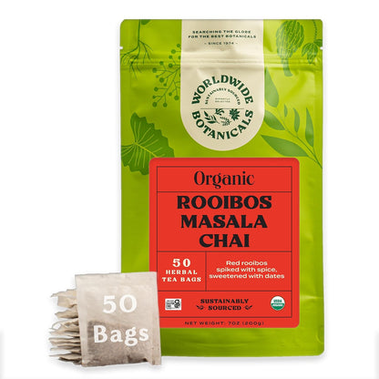 Worldwide Botanicals Organic Lemon Balm Tea, 25 Tea Bags - 50% more herbs with 2.25g per teabag - 100% Pure Lemon Balm Leaves, Kosher